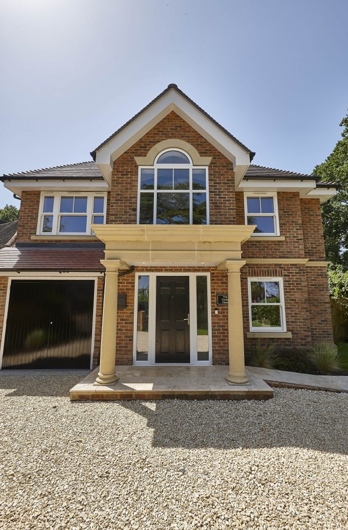 UPVC casement windows on a modern detached house exterior
